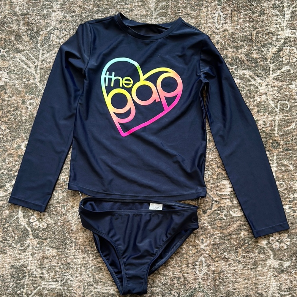 NEW GAP Kids Navy Swim Set size Large